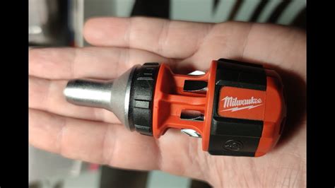 Milwaukee In Compact Ratcheting Multi Bit Screwdriver Youtube