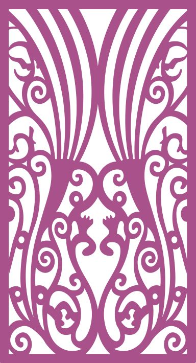 Plant Design Decorative Screen Free Cdr Vectors File Vectors File