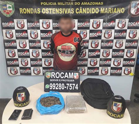 Policiais Militares Da Rocam Det M Homem Drogas Na Zona Leste Ssp