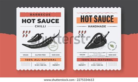 Packaging Design Chili Pepper Hot Sauce Stock Vector Royalty Free Shutterstock