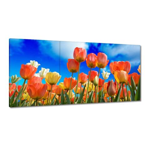 Obraz Kolorowe Tulipany Kwiaty 60x30cm ZeSmakiem Sklep EMPIK