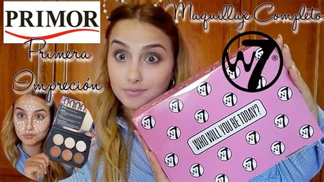 Novedades W7 Super Haul Primor Primera Impresión Maquillaje Con Una