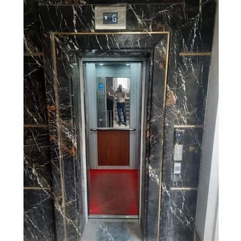 50 Hz Polished Stainless Steel Residential Elevator Max Persons 8