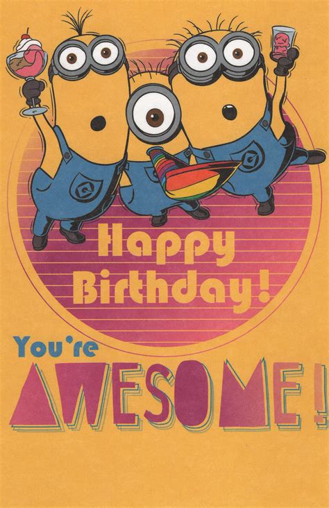 Minion Birthday Card Hallmark