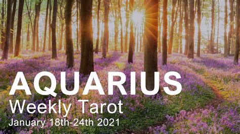 Aquarius Weekly Tarot Reading A Brand New Chapter Aquarius January