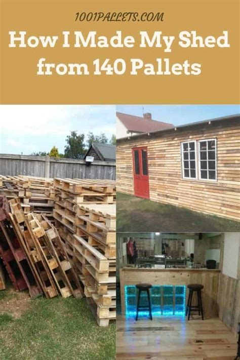 How I Made My Shed From 140 Pallets • 1001 Pallets Pallet Shed