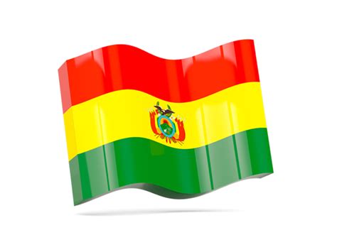 Wave Icon Illustration Of Flag Of Bolivia