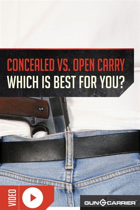 Concealed Carry vs. Open Carry | Gun Carrier | Blog