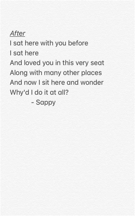 Sad Break Up Poems Text