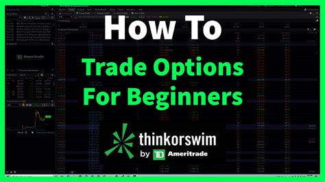 ThinkorSwim TOS Tutorial Basics For Beginners Trading Options YouTube