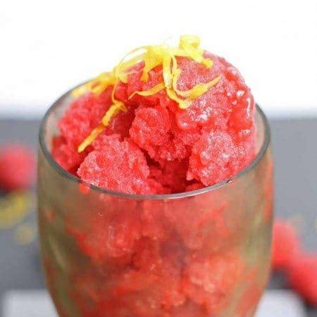 Raspberry Lemon Granita Recipe Honey And Birch