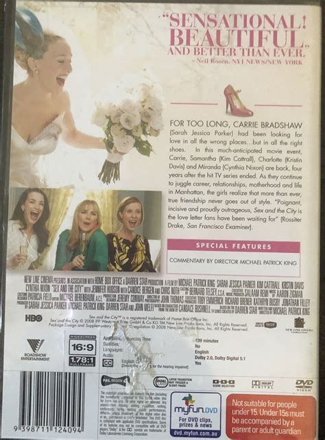 Sex And The City The Movie DVD MA SARAH JESSICA PARKER EBay
