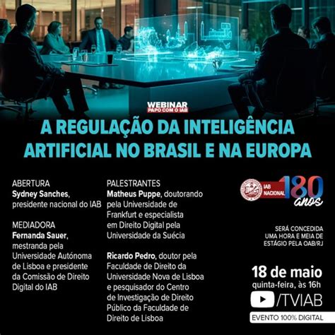 Webinar Papo o IAB A regulação da Inteligência Artificial no