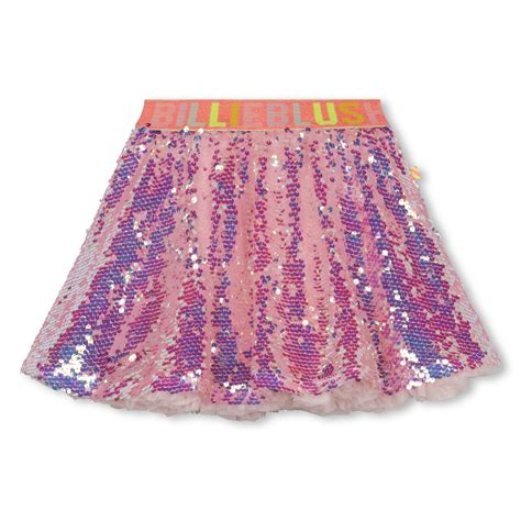 Pink Girls Sequin Tulle Skirt The Red Balloon