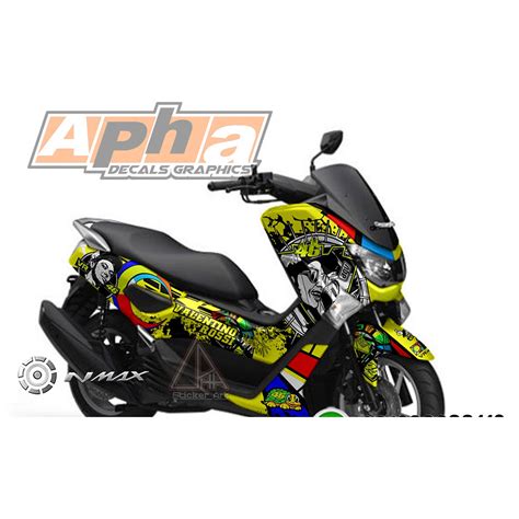 Jual STICKER MOTOR DECAL YAMAHA NMAX OLD VALENTINO ROSSI Shopee Indonesia