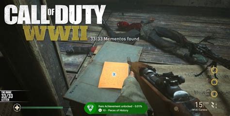 Call Of Duty Ww Mementos Locations Guide Video Games Blogger