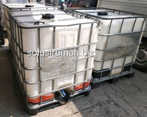 Jual Tandon Kotak Besi Pvc Putih Liter Rekondisi L Ibc Di Lapak