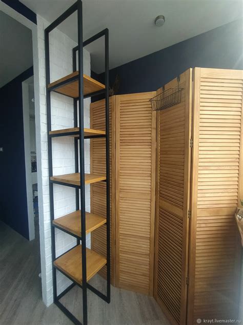 Стеллаж в стиле лофт высокий в интернет-магазине Ярмарка Мастеров по ...