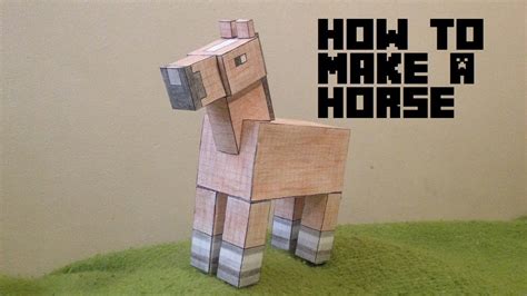 How To Make A Minecraft Horse Youtube