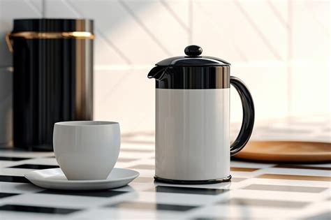 Premium Ai Image A Minimalist Scene Featuring A Ceramic Coffee Mug