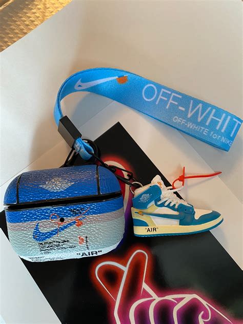 Full Set Nike Airpod Case D Jordan Shoe And Lanyard Etsy