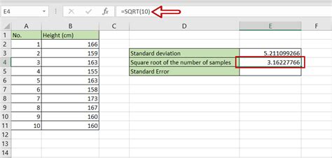 How To Calculate Standard Error In Excel SpreadCheaters