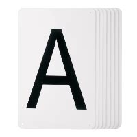 8 Lettres pour Carrière de Dressage ou Manège 20 x 40 m sur Plaque PVC