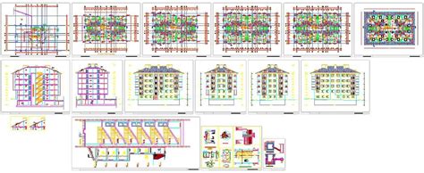 Dwg Adı Her katta 4 daireli mimari proje İndirme Linki dwgindir