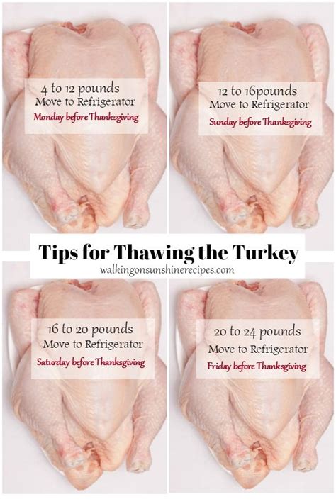 Tips On Thawing A Turkey Safely Thawing Turkey Defrosting Turkey