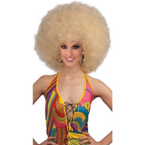 Forum Novelties Unisex Deluxe Mega Afro Costume Wig Blonde One Size