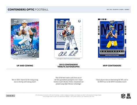 Panini Contenders Optic Nfl Football Cards