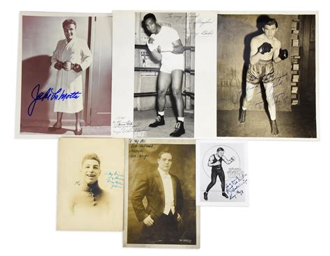 Nice Boxing Signed Photo Lot