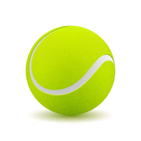 Pelota De Tenis Aislada Vector Premium