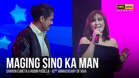 Maging Sino Ka Man Sharon Cuneta And Robin Padilla Live Viva 42nd Anniversary Youtube