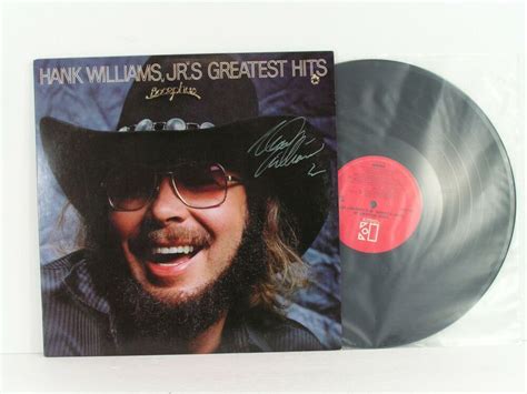 Hank Williams Jr Autograph Signature Lp Vinyl Record Greatest Hits