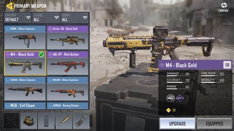 Call Of Duty Mobile M4 Black Gold Youtube