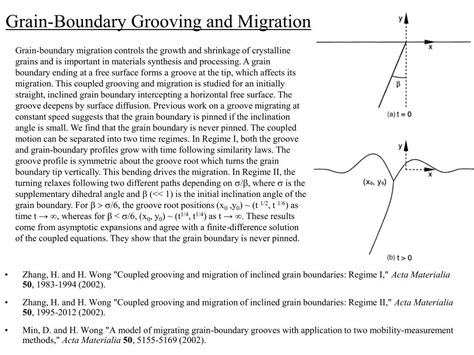 Ppt Grain Boundary Grooving And Migration Powerpoint Presentation