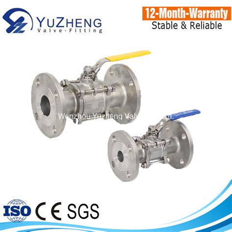 Stainless Steel Pc Flange Type Ball Valve Wenzhou Factory China