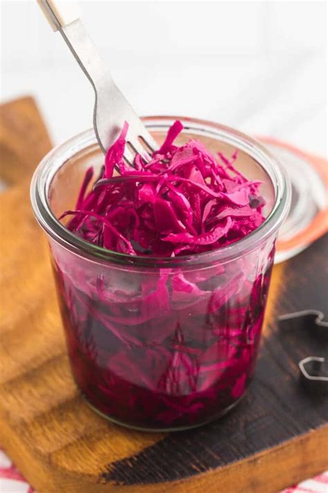 Quick Pickled Red Cabbage - Little Sunny Kitchen