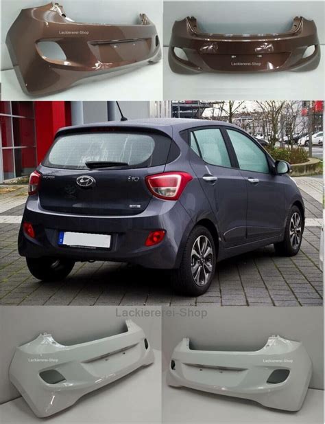 Hyundai i10 2013 2016 STOßSTANGE HINTEN LACKIERT IN WUNSCHFARBE NEU