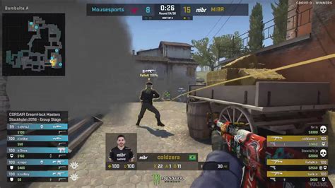 MIBR Tarik 1v4 Clutch Vs Mouz Map2 Inferno DreamHack Master