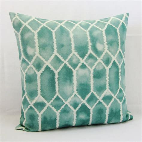 Aqua Throw Pillow Cover Seafoam Throw Pillow Spa Green Pillow Cover