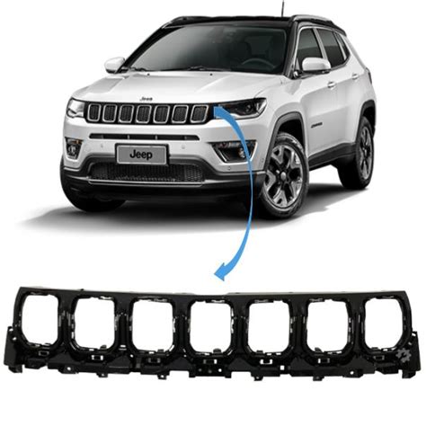 Grade Dianteira Radiador Jeep Compass 2017 Original Autorizada Pecas