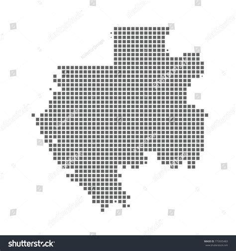 Pixel Map Of Gabon Vector Dotted Map Of Gabon Royalty Free Stock