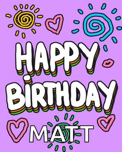 Happy Birthday Matt GIFs | Tenor