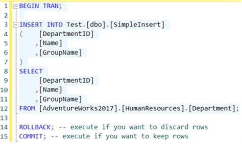 Sql Insert Into Select Examples