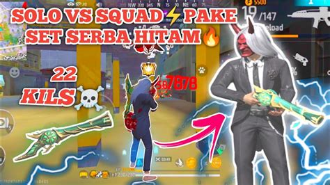 Kils Solo Vs Squad Pake Set Serba Hitam Ratain Bermuda Salju