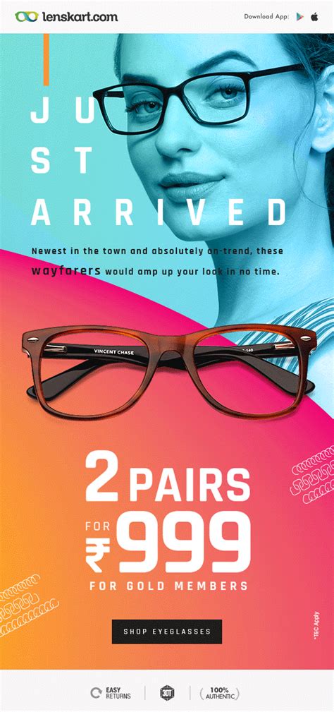 Lenskart Emailer Glasses Email Design Ad Design Pamphlet Design