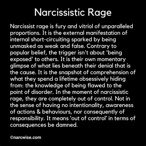 Narcissistic Rage Narc Wise