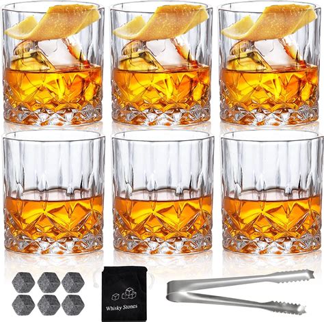 Libbey Hobstar Double Old Fashioned Glasses 12oz 340ml Set Of 4